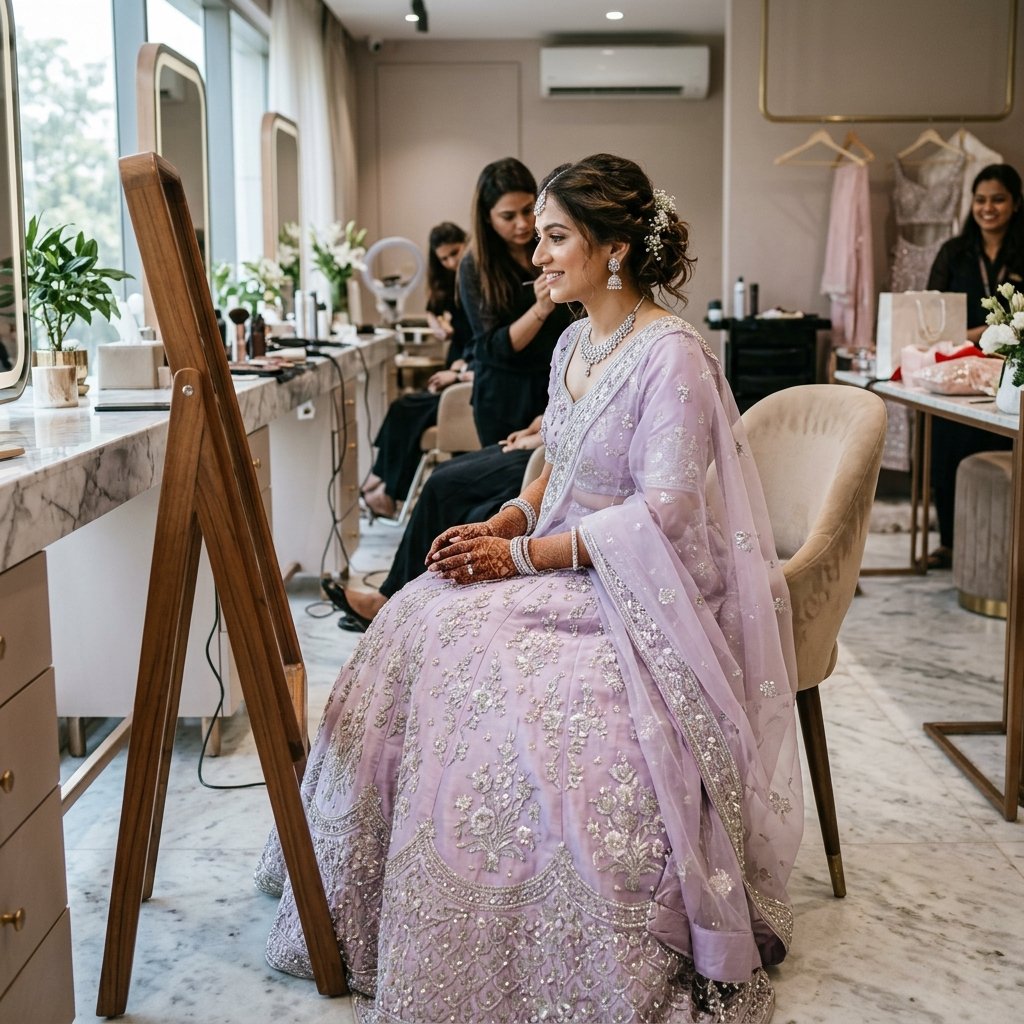 Pastel Modern Bridal Lehenga