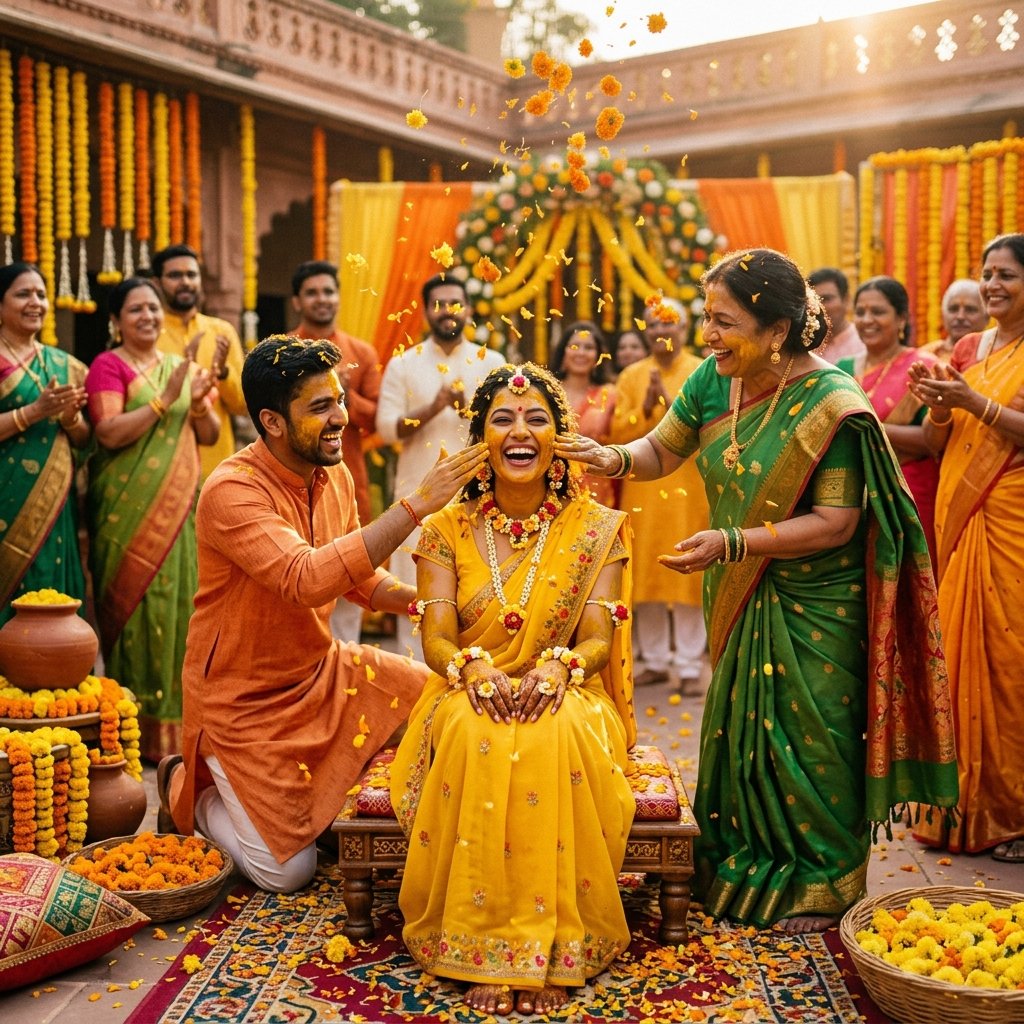 Turmeric Haldi Ritual